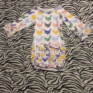 Baby girl rooster boutique dress